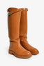 Hermes Brown Leather Kelly Riding Boots Size 37