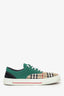 Burberry Green/Nova Check 'Skate' Low Top Shoes Size 45 Mens