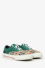 Burberry Green/Nova Check 'Skate' Low Top Shoes Size 45 Mens