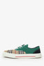 Burberry Green/Nova Check 'Skate' Low Top Shoes Size 45 Mens