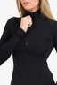 Burberry Black Half Zip Long Sleeve Sweater Black Size M