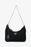 Prada Black Re-Nylon Re-Edition 2005 Crossbody Bag with Chain & Pouch
