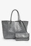 Goyard 2014 Grey Goyardine St. Louis PM Tote with Pouch