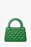 Pre-Loved Chanel™ 2025 Emerald Green Mini Kelly Shopper Tote