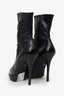 Gucci Black Leather Pointed Toe Platform Heels Size 36.5