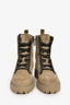Brunello Cucinelli 2021 Taupe Monili Ankle Boots Size 36