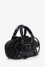 Balenciaga Black Croc Embossed Leather Mini Neo Classic Bag