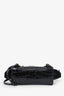 Balenciaga Black Croc Embossed Leather Mini Neo Classic Bag