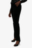 Theory Black Velvet Straight Leg Pants Size 8
