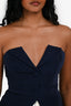 Lovers and Friends Navy Button Strapless Top Size S