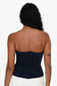 Lovers and Friends Navy Button Strapless Top Size S