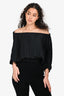 A.L.C Black Pleated 'Sienna' Top Size XS