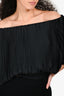 A.L.C Black Pleated 'Sienna' Top Size XS