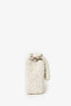 Pre-Loved Chanel™ White Medium Tweed Bag