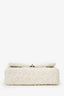 Pre-Loved Chanel™ White Medium Tweed Bag