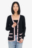Pre-Loved Chanel™ Black/Pink Cardigan Size 42