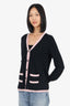 Pre-Loved Chanel™ Black/Pink Cardigan Size 42