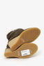 Isabel Marant Khaki Green Suede Shearling Totam Low Boot Size 39