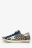 Golden Goose Black Leather Metallic Stud Sneakers Size 39