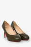 Christian Louboutin Olive Green Pumps 85mm Size 40