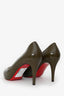 Christian Louboutin Olive Green Pumps 85mm Size 40