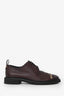 Salvatore Ferragamo Burgundy Chain Detail Oxfords Size 8
