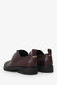 Salvatore Ferragamo Burgundy Chain Detail Oxfords Size 8