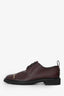 Salvatore Ferragamo Burgundy Chain Detail Oxfords Size 8