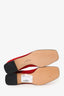 Ferragamo Red Suede Low Heel Pumps Size 7