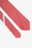 Salvatore Ferragamo Red Piggy Bank Print Tie
