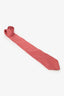 Salvatore Ferragamo Red Printed Tie