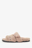 Hermès Pink Shearling Chypre Sandals Estimated Size 40