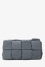 Bottega Veneta Grey Padded Intreccio-Woven Nylon Crossbody Bag