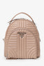 Prada Pink Soft Calf Impunture Diagramme Backpack
