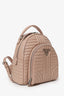 Prada Pink Soft Calf Impunture Diagramme Backpack