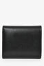 Celine 2022 Black Leather Triomphe Compact Wallet