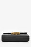 Celine 2022 Black Leather Triomphe Compact Wallet
