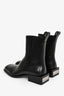 Alexander Wang Black Leather 'Throttie' Ankle Boot Size 36.5