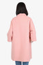Balenciaga Pink Wool 3/4 Length Sleeve Coat Size 40