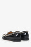 Christian Louboutin Black Patent Leather Spike Loafers Size 36.5