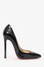 Christian Louboutin Black Patent Pointed Toe Heels Size 38