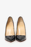 Christian Louboutin Black Patent Pointed Toe Heels Size 38