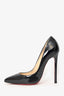 Christian Louboutin Black Patent Pointed Toe Heels Size 38