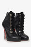 Christian Louboutin Black Leather Booties Size 38.5