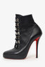 Christian Louboutin Black Leather Booties Size 38.5