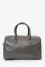 Saint Laurent Grey Leather Boston Bag
