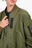 Sacai Green Nylon Bomber Jacket Size 1