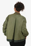 Sacai Green Nylon Bomber Jacket Size 1