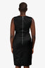 Erdem Black Tweed/Mesh Midi Dress Size 8 US