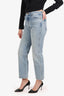 Khaite Blue Denim Straight Leg Jeans Size 28